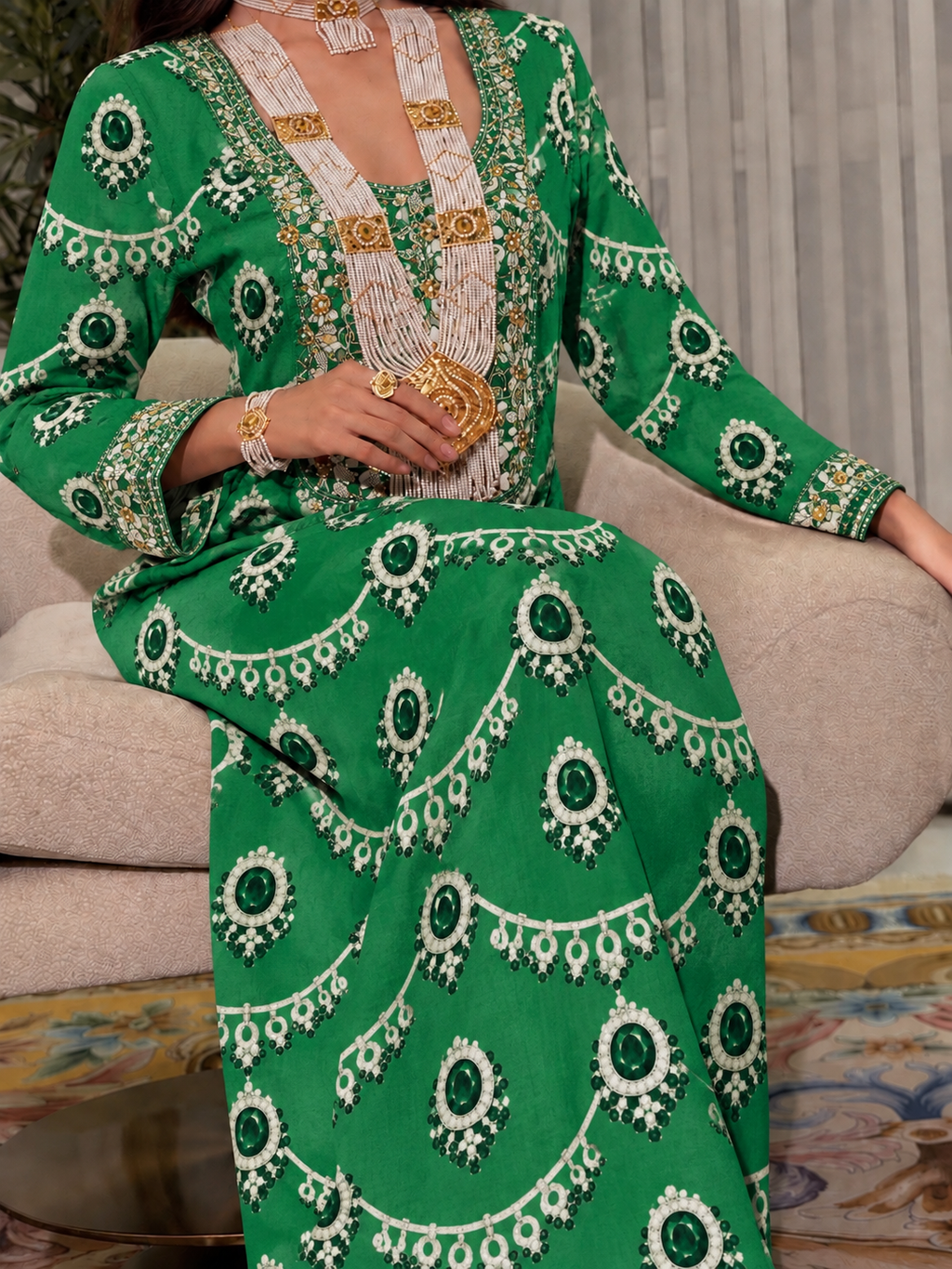 Lucci Emerald Jewel Cotton
