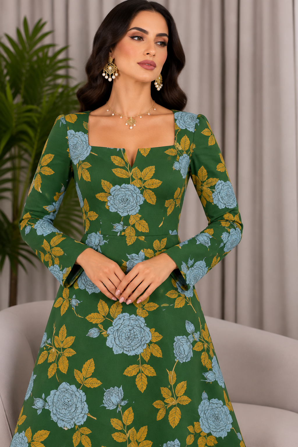 Liberty Tana Lawn – Emerald Rose