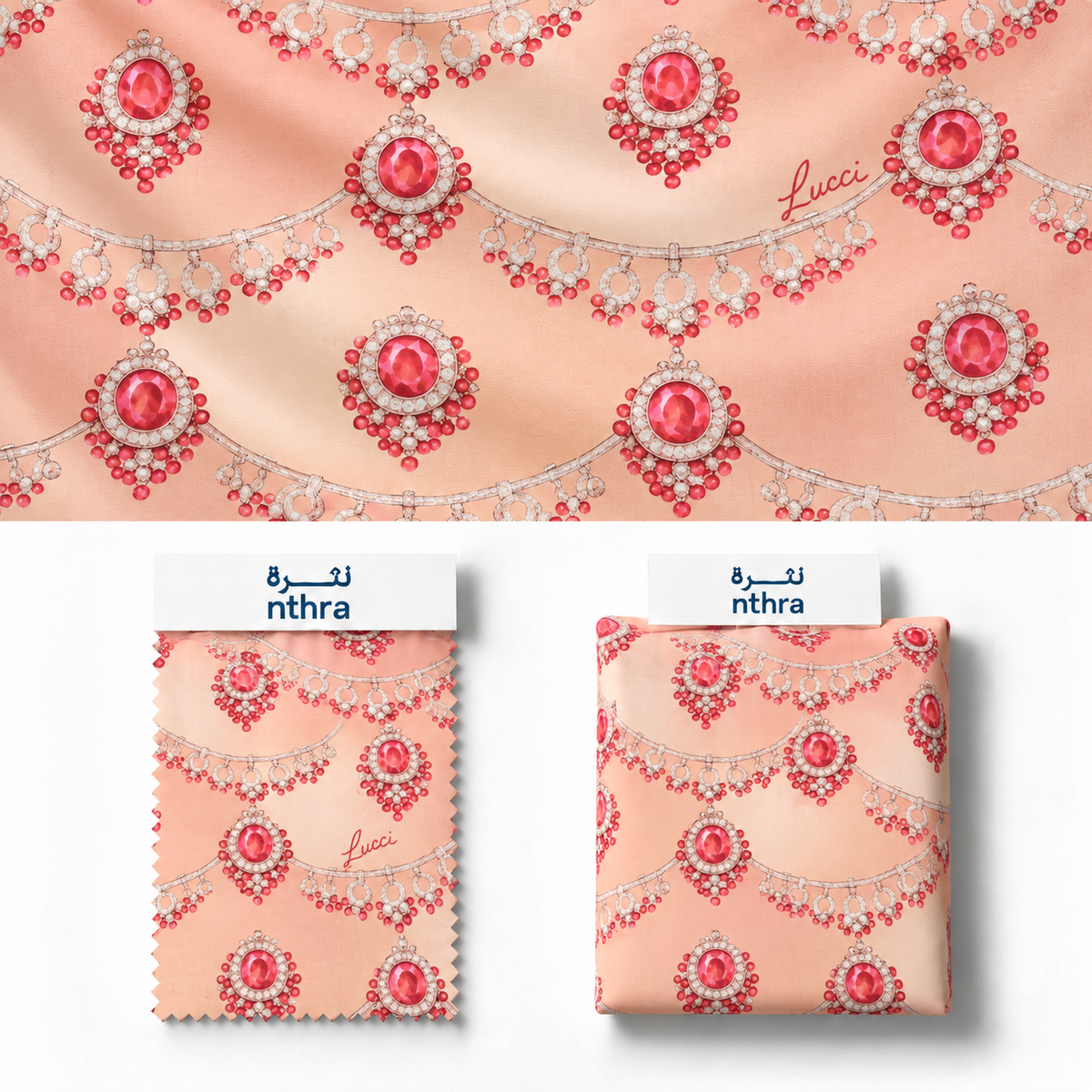 Lucci Tana Lawn Cotton – Ruby Blush