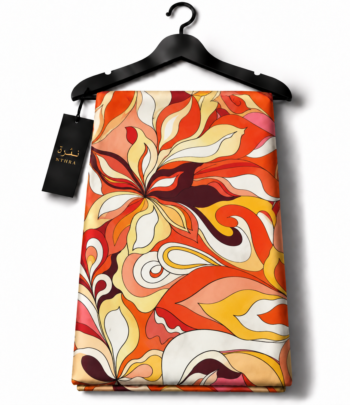 Sunset Bloom Jacquard Silk