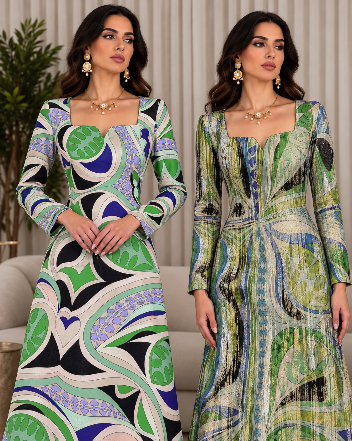 Pucci Silk & Chiffon Set — 3m Each, Double Width