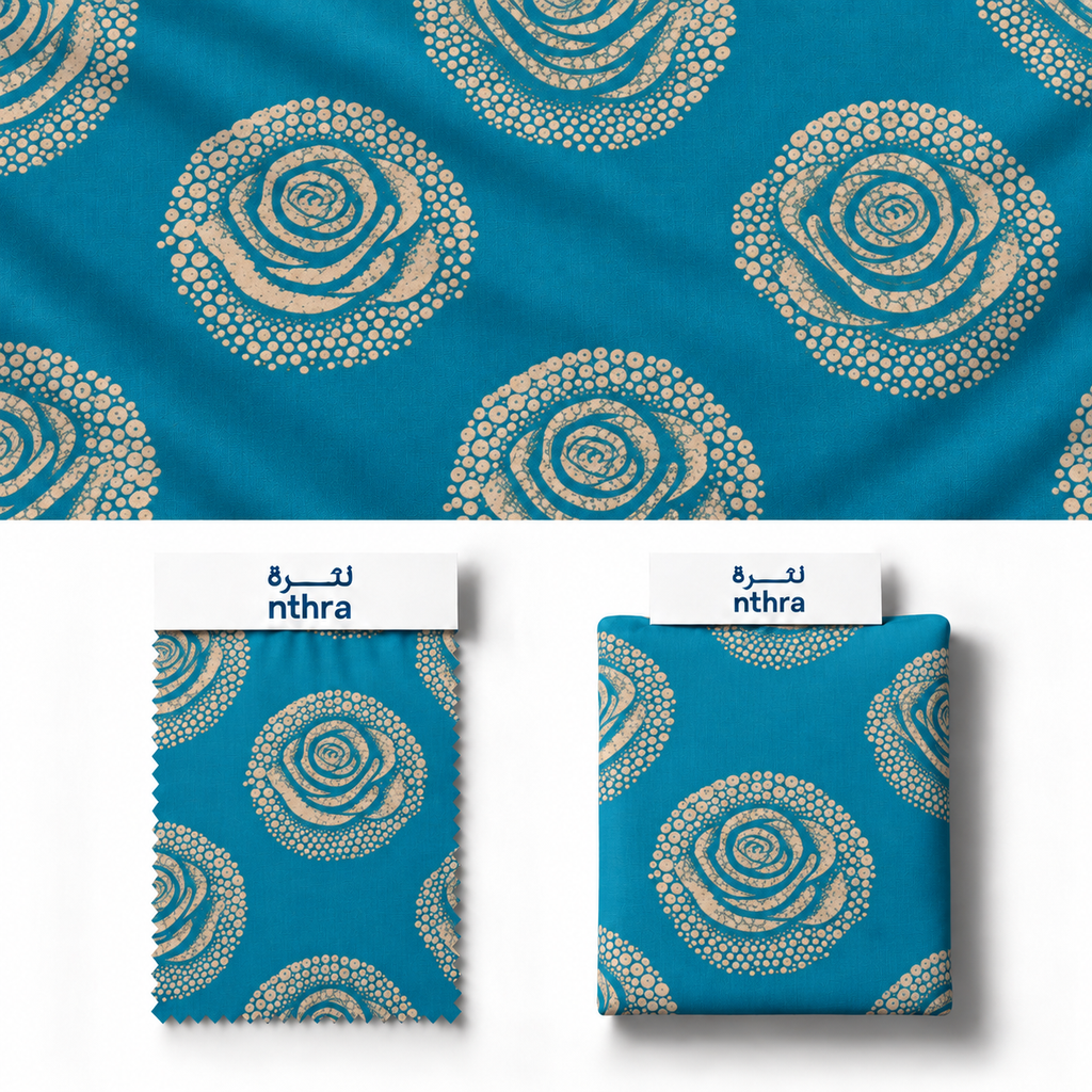 Lucci Tana Lawn Turquoise Rose