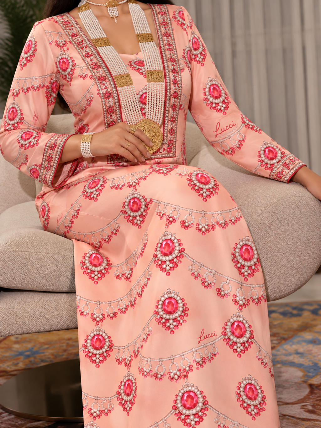 Lucci Tana Lawn Cotton – Ruby Blush