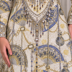 Three-Line Crystal Mukhawar — Pure Lucci Silk