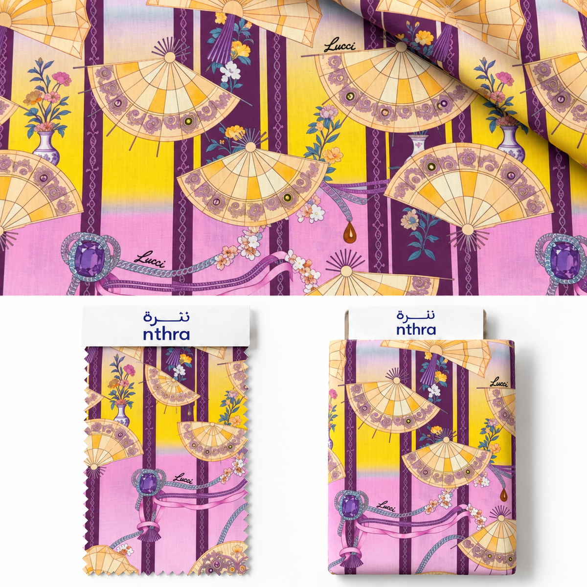 Pink Lagoon Fans — 3m Double Width