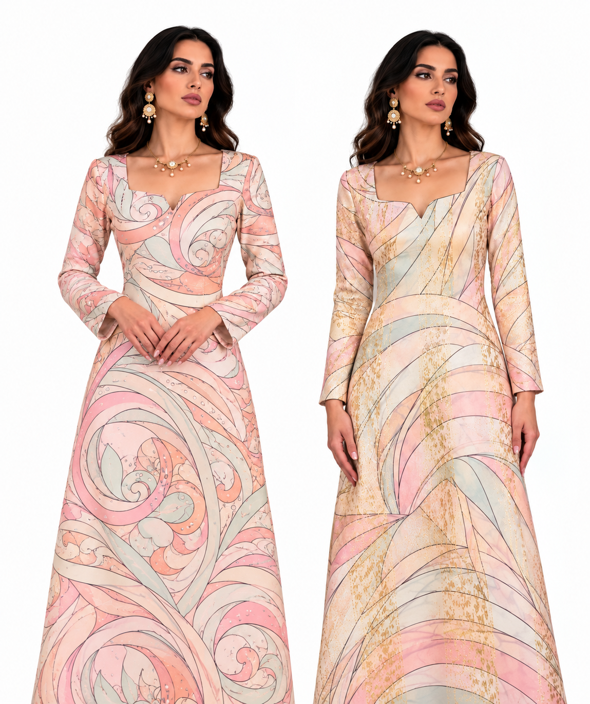 Pucci Silk & Chiffon Set — 3m Each, Double Width