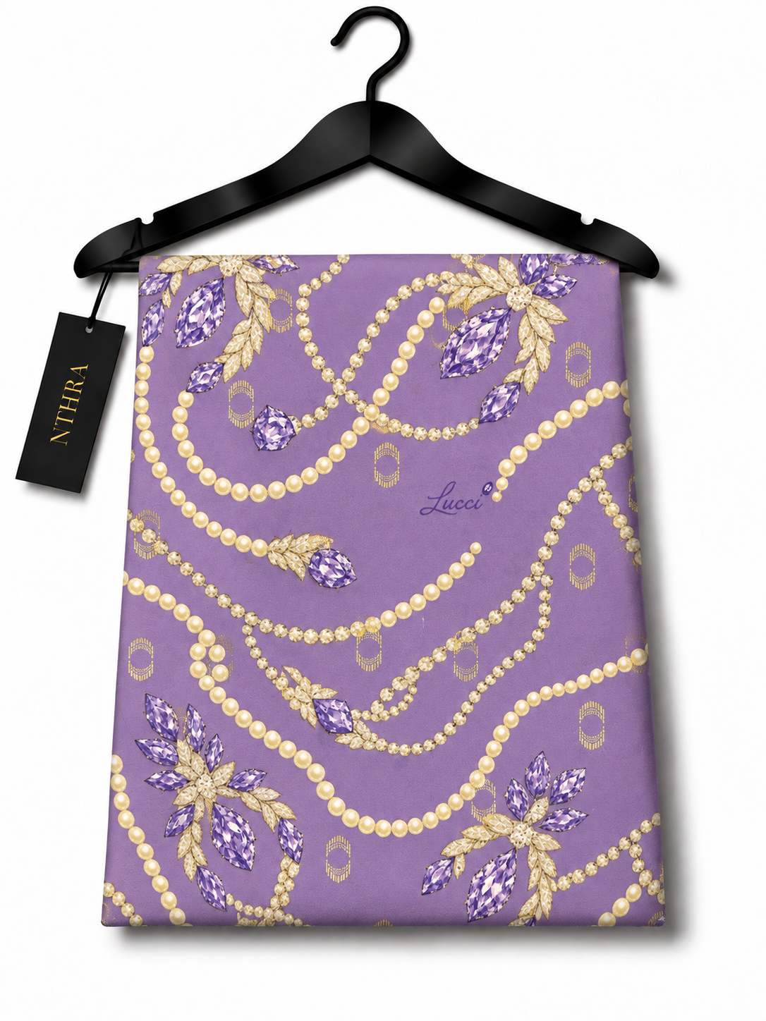Italian Ungaro Silk – 3 Meter Double Width with Luxury Zari