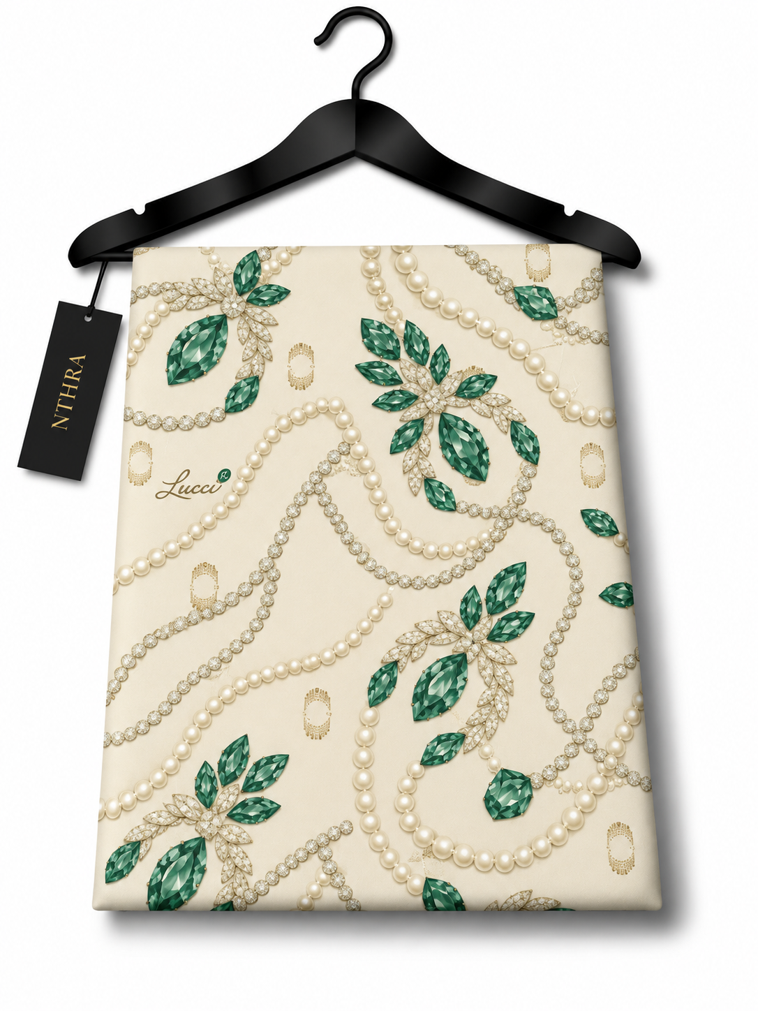 Italian Ungaro Silk – 3 Meter Double Width with Luxury Zari